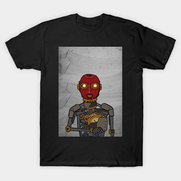 Unveil NFT Character - RobotMask WavesGlyph with Ape Eyes on TeePublic T-Shirt by Hashed Art